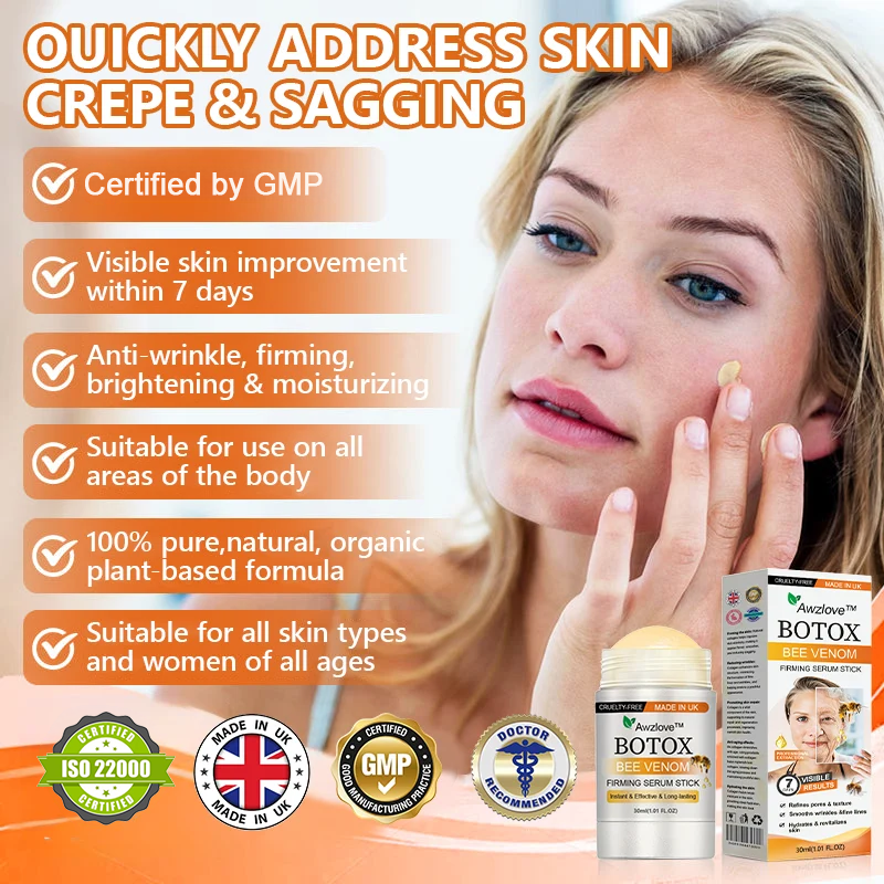 Made and Shipped from UK✨Awzlove® Botox Bee Venom Firming Serum Stick(🔥LAST DAY 80% OFF)💄